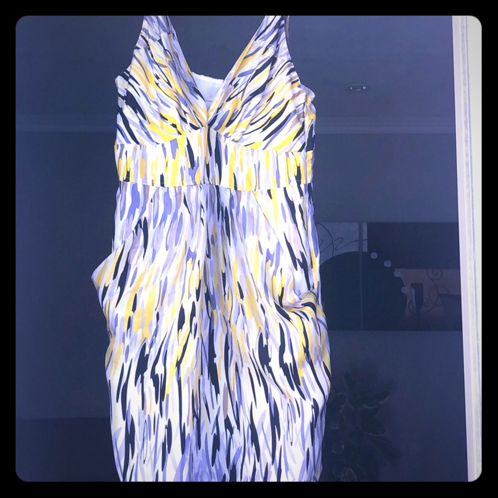 100% Silk Mimi Dress with Beautiful Paint Strokes